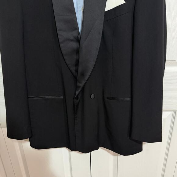 Toscanini Italian Tuxedo Jacket New Wool. Shawl Lapel. Estimate US 44R/EU 54 - Picture 5 of 11